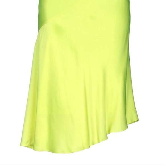 Helmut Lang Neon Yellow Midi Skirt 8 - Picture 2 of 4